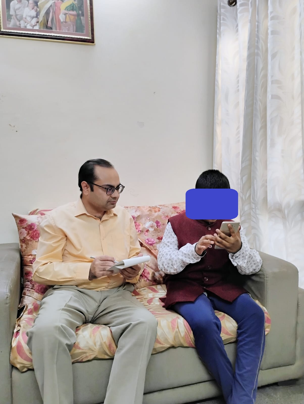 An experiment in child-smartphone interaction.